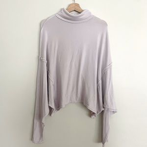 Free People, We The Free Almeda Sweater Top, Violet.